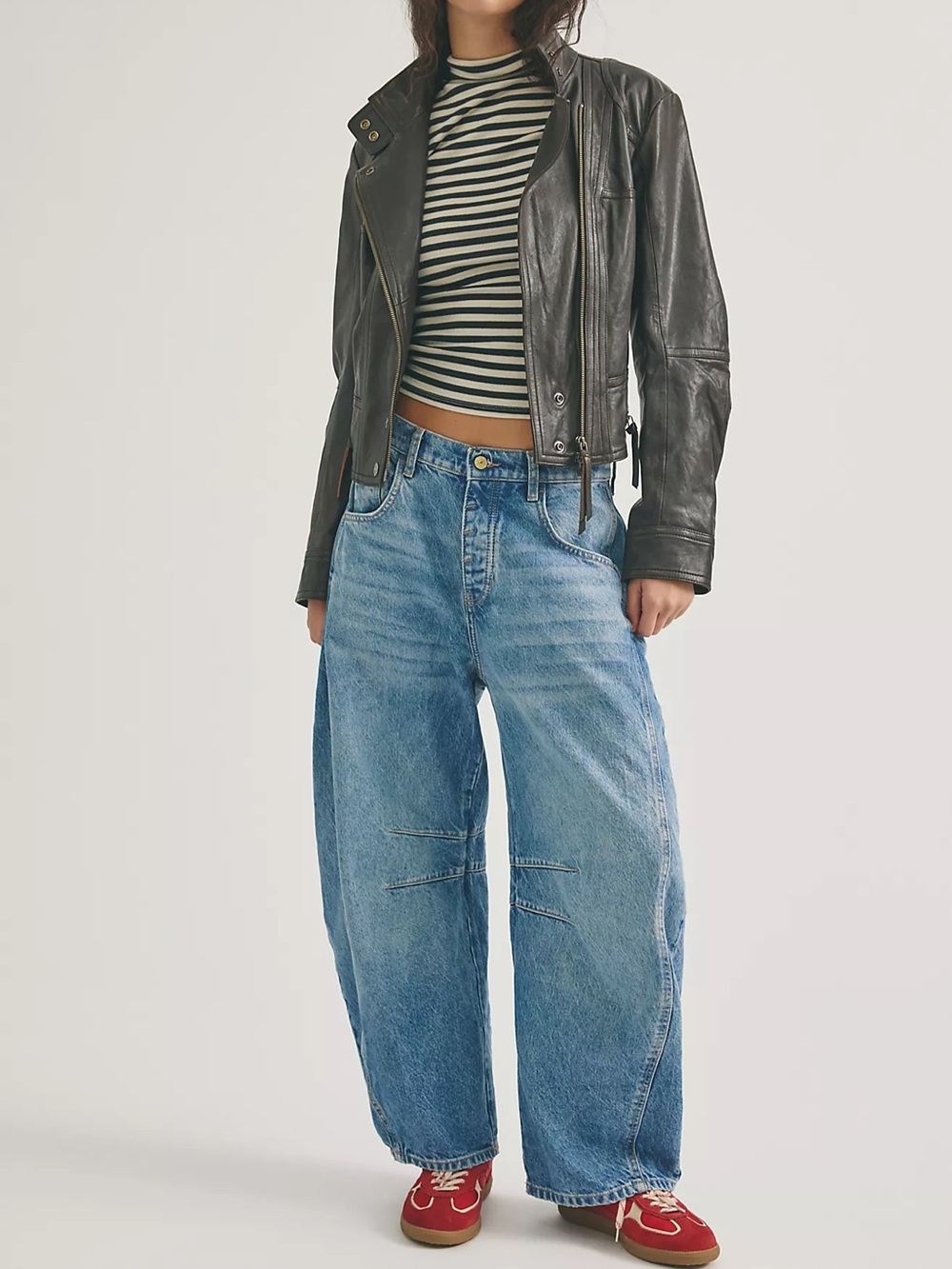 We The Free Free People Good Luck mid-rise barrel Jean